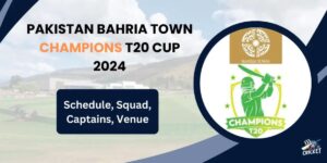 Bahria Town Champions T20 Cup